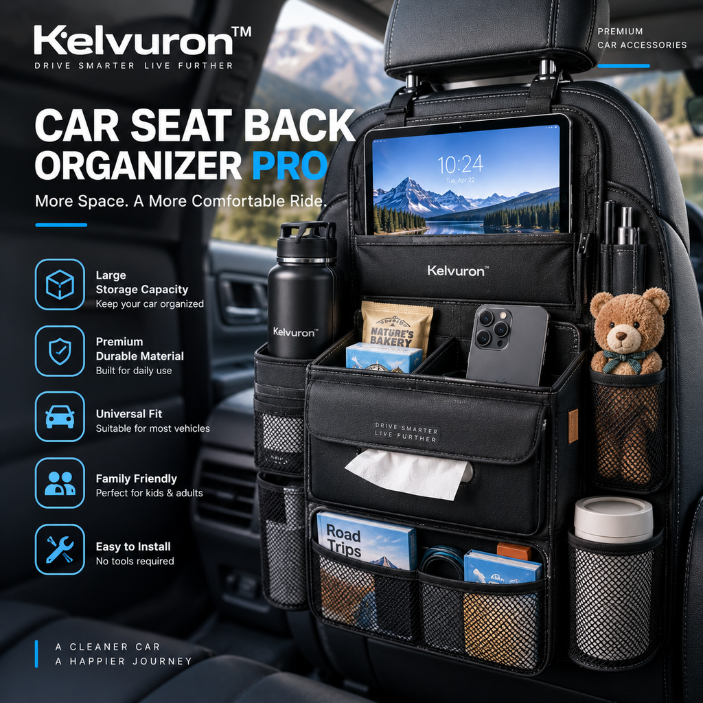 KELVURON™ Car Seat Back Organizer Pro