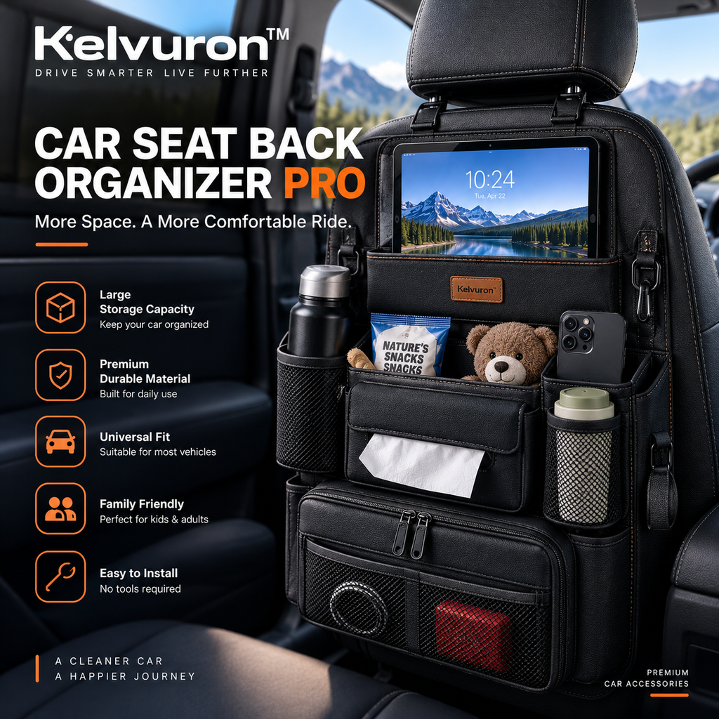KELVURON™ Car Seat Back Organizer Pro