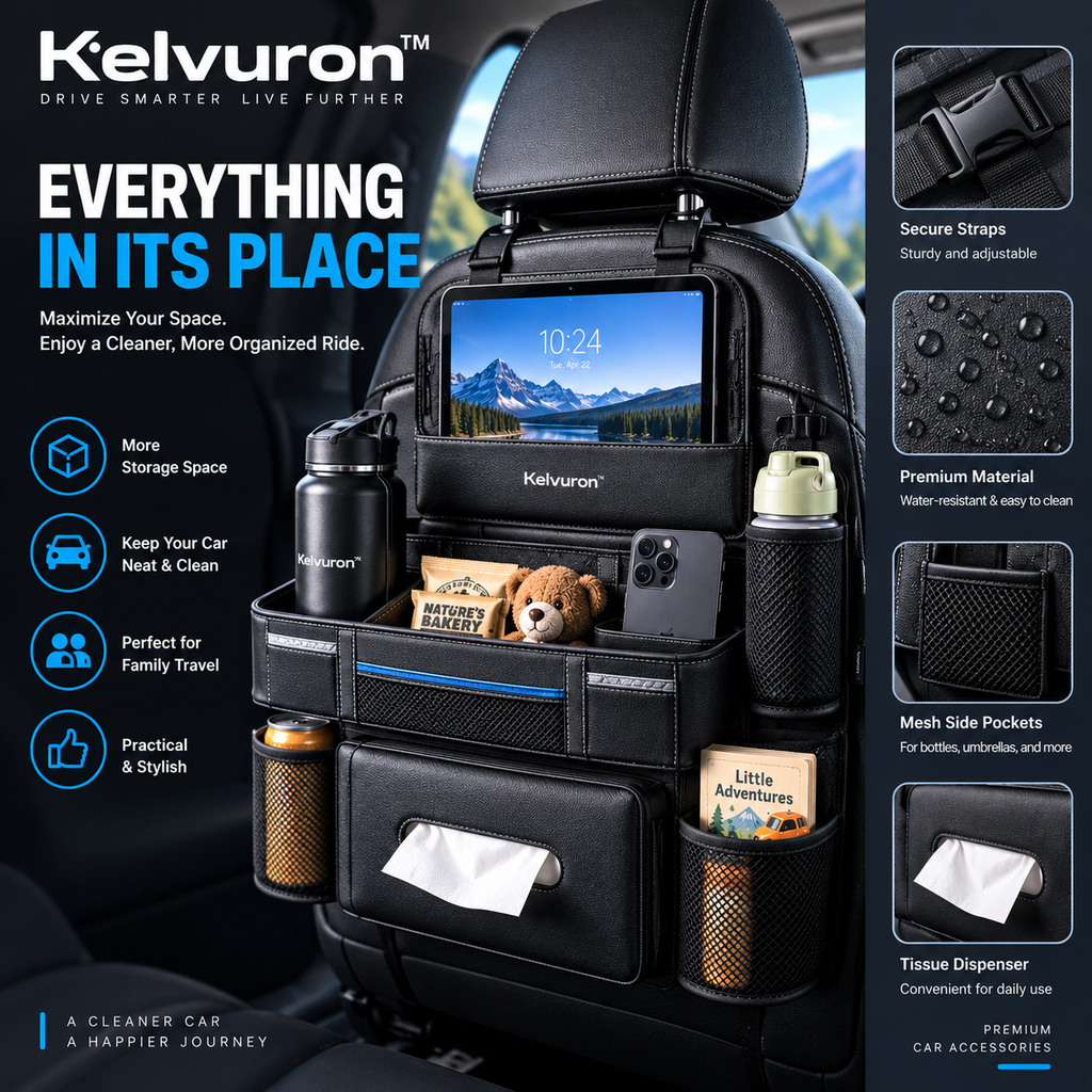 KELVURON™ Car Seat Back Organizer Pro