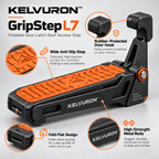 KELVURON™ GripStep L7 Foldable Door-Latch Roof Access Step