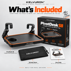 KELVURON™ PivotDesk S8 Foldable Steering Wheel Tray