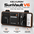 KELVURON™ SunVault V6 Premium Car Sun Visor Organizer