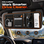 KELVURON™ SunVault V6 Premium Car Sun Visor Organizer