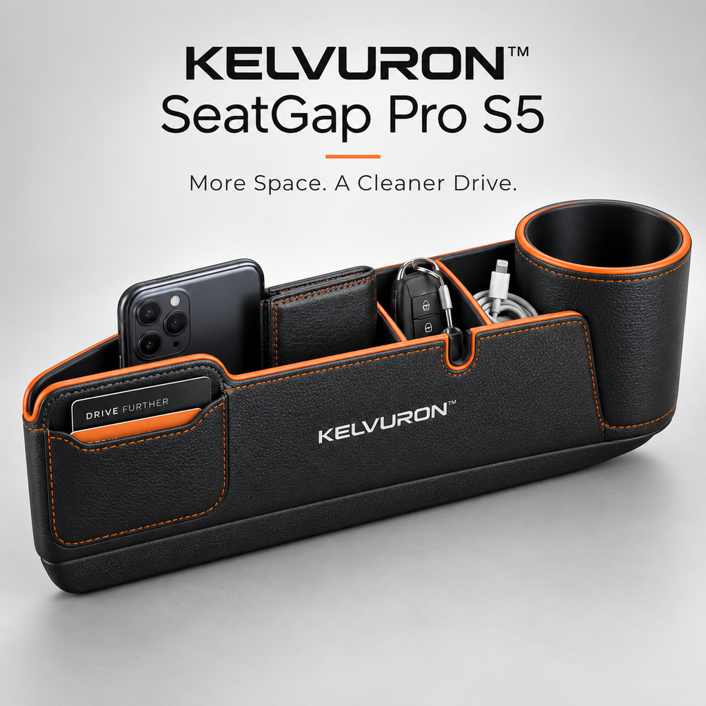 KELVURON™ SeatGap Pro S5 Car Seat Gap Organizer