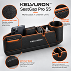 KELVURON™ SeatGap Pro S5 Car Seat Gap Organizer