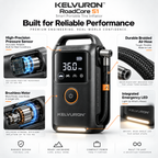 KELVURON™ RoadCore S1 Smart Portable Tire Inflator