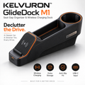 KELVURON™ GlideDock M1 Seat Gap Organizer & Wireless Charging Dock