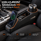 KELVURON™ GlideDock M1 Seat Gap Organizer & Wireless Charging Dock