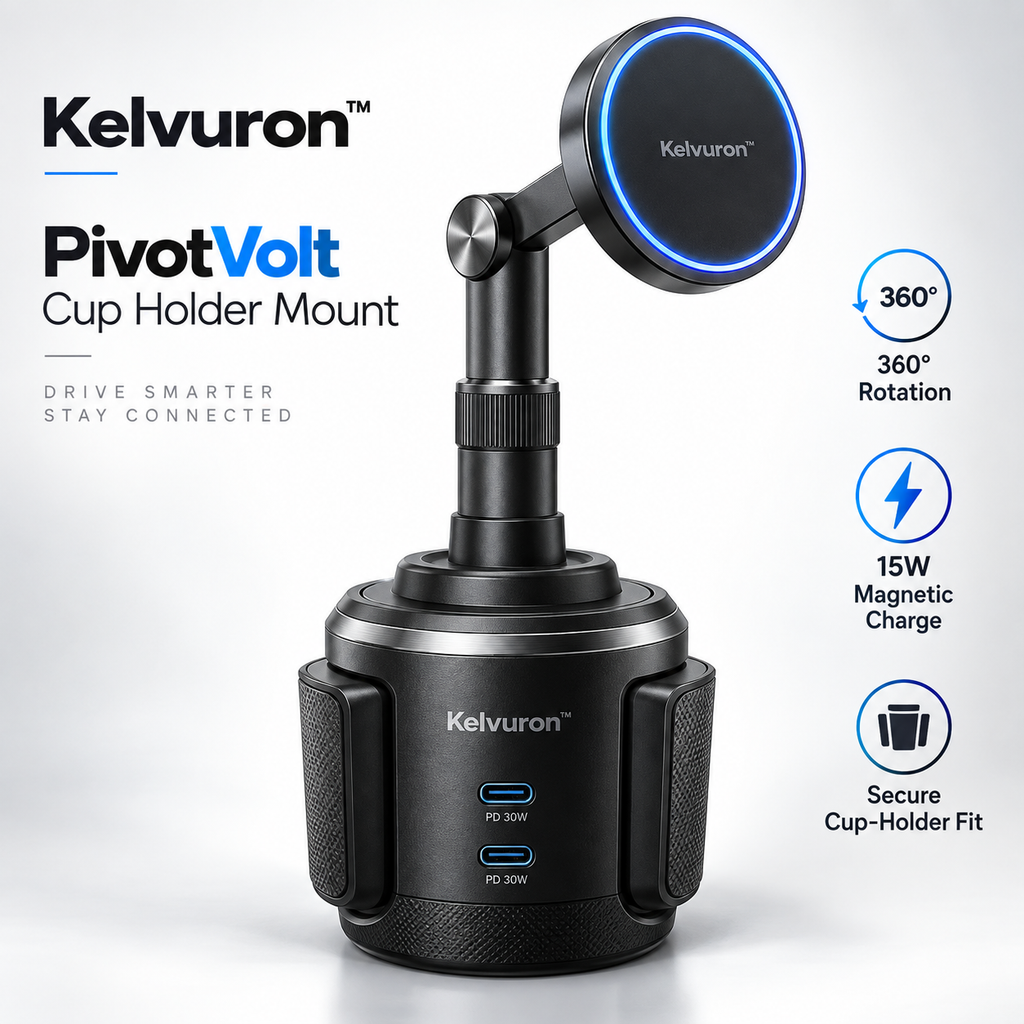 Kelvuron™ PivotVolt Cup Holder Mount