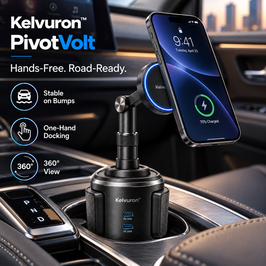 Kelvuron™ PivotVolt Cup Holder Mount