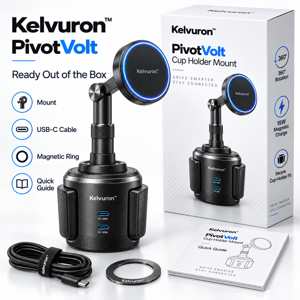 Kelvuron™ PivotVolt Cup Holder Mount