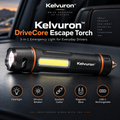 Kelvuron™ DriveCore Escape Torch  Compact Rechargeable Vehicle Emergency Light & Escape Tool
