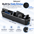Kelvuron™ FlexDock Seat Gap Organizer  Premium Car Seat Gap Storage Dock